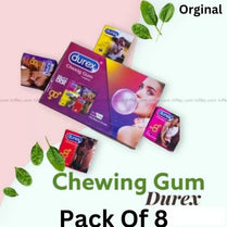 Durex Delay Timing Bubble Gum Chewing Gum For Men - Pack of 8