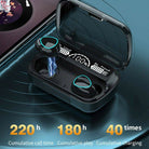 Original M10 TWS Bluetooth Earbuds Wireless Earphones, Bluetooth 5.1 Headphones, Hi-Fi Stereo Sound, 9D Noise Reduction, IPX7 Waterproof Headset with Large Capacity 3500mAh LED Display Charging Case/Powerbank & Mic Connectivity: