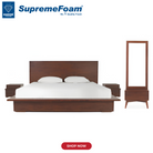 Diamond Supreme Cora Wood Bed Set | Diamond Foam Official Store