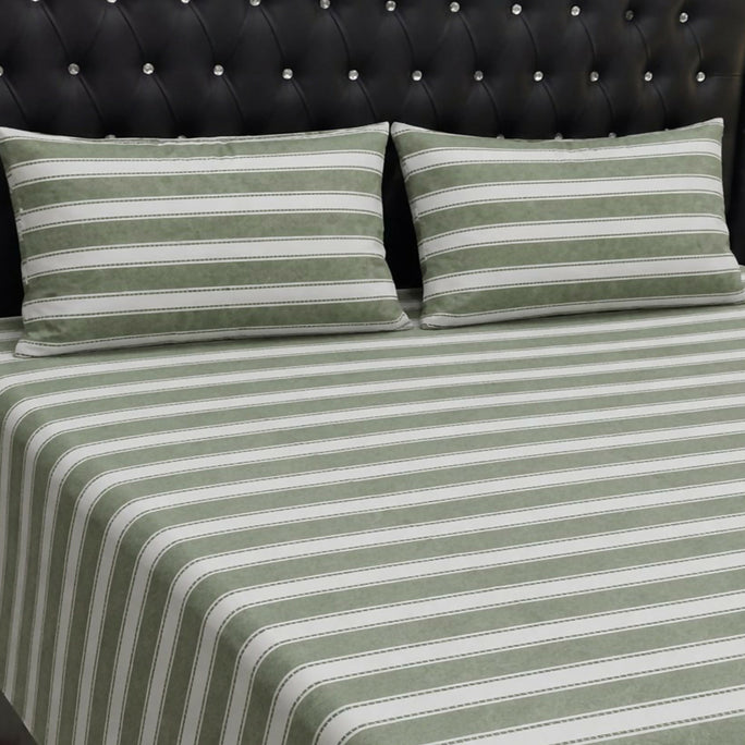 Siesta Zen Export Quality bedsheet, Bed Sheet Set with 2 Pillow Covers – High Quality Modern & Floral Designs, Flat Sheet