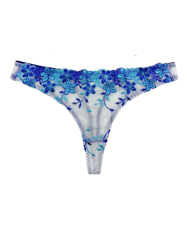 Sajiero Non Padded Bra Set - Grace Petal - Blue