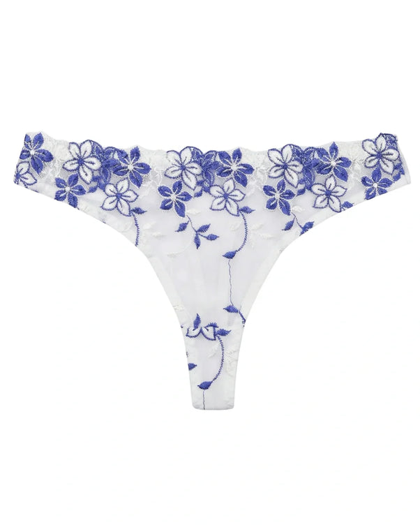 Sajiero Non Padded Bra Set - Grace Petal - White