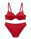 Sajiero Non-Padded Bra Set -  Camille - Red
