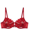 Sajiero Non Padded Bra Set - Roselle Bloom - Maroon