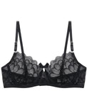 Sajiero Non Padded Bra Set - Seravine - Black