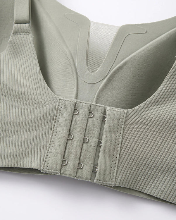 Sajiero Padded Seamless Curve Bra - Olive Green