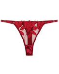 Sajiero Non Padded Bra Set - Roselle Bloom - Maroon