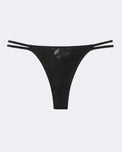 Sajiero Padded Bra Set - Leather Fit - Black