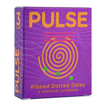 Pulse Ribbed Dotted Delay 3s Condoms