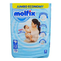 Molfix Baby Diaper Mini Size 2 Jumbo Pack 70 Pcs