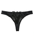 Sajiero Padded Bra Set - Sapphire Bloom - Black