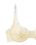 Sajiero Non Padded Underwired Bra Set - Dot Mesh