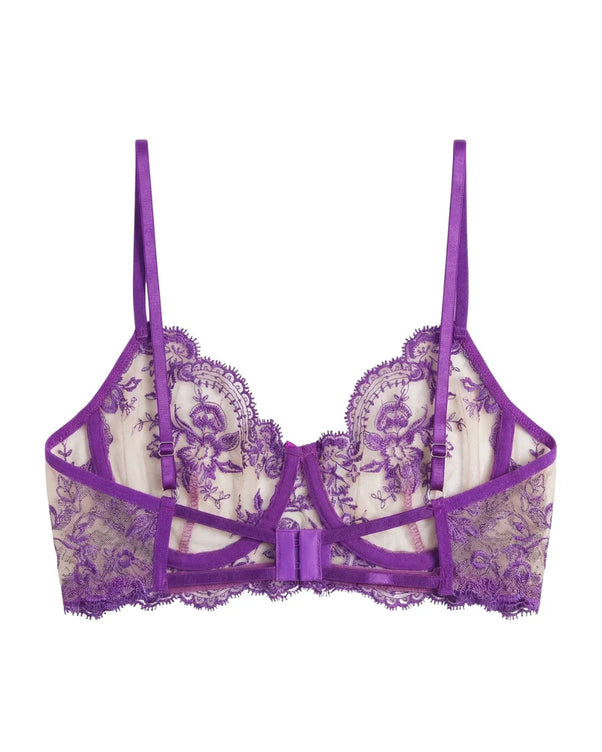 Sajiero Non Padded Bra Set - Florisse - Purple