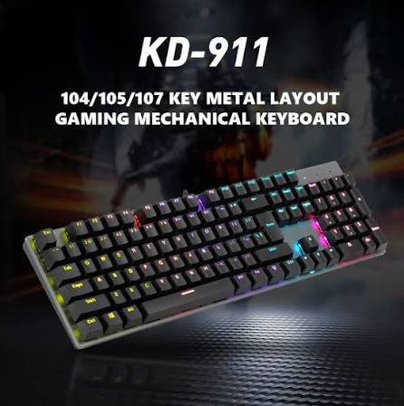 Marvo KD-911 Mechanical Keyboard With Rainbow Backlight