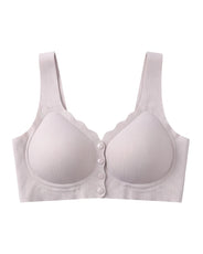 Sajiero Front-Button Bra - Zova - Champagne