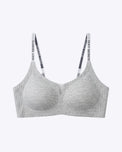 Sajiero Padded Seamless Curve Bra - Grey