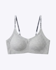 Sajiero Padded Seamless Curve Bra - Grey