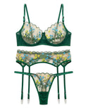 Sajiero Non Padded Bra Set - Elvoria - Green