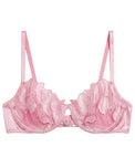 Sajiero Non Padded Bra Set - Roselle Bloom - Pink