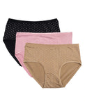 Sajiero Pack of 3 - Brief Panty - Dotelle