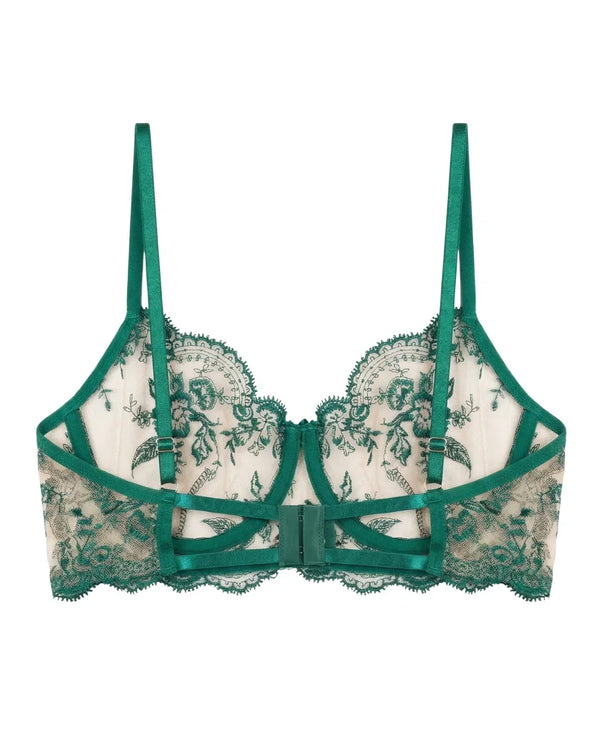 Sajiero Non Padded Bra Set - Florisse - Green