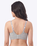 Sajiero Padded Seamless Curve Bra - Grey