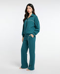 Sajiero Fleece Tracksuit – Daily Move - Green