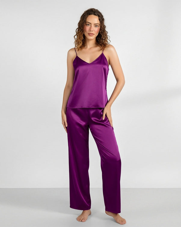 Sajiero Silk Sleeveless Pj Suit - Dream Silk