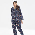 Sajiero Silk Pajama Suit with Scrunchie - Bloom Haven