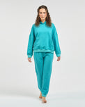 Sajiero Fleece Tracksuit -Comfy Day - Green