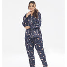 Sajiero Silk Pajama Suit with Scrunchie - Bloom Haven