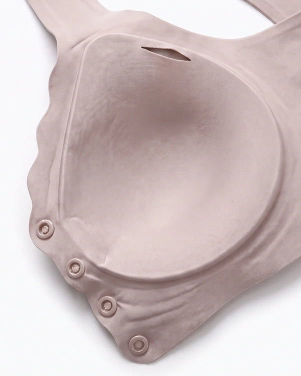 Sajiero Front-Button Bra - Zova - Champagne