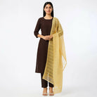 3 Pieces Unstitched Katan Silk Plain Shirt & Trouser With Organza Lining Dupatta For Womens & Girls