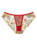 Sajiero Non Padded Bra Set - Fiora - Red