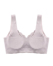 Sajiero Front-Button Bra - Zova - Champagne