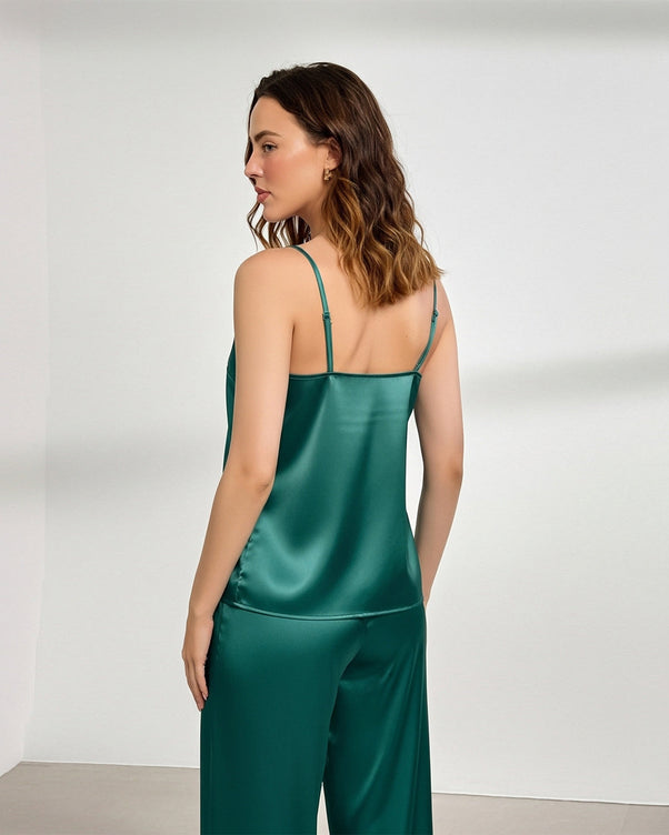 Sajiero Silk Sleeveless Pj Suit - Dream Silk