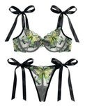 Sajiero Non Padded Bra Set - Orlisse - Green