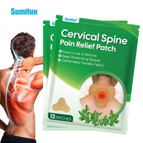 Sumifun Cervical Spine Care Patch 12 Patches | Herbal Neck & Shoulder Patch | Comfortable Daily Care Patch for Neck & Upper Back