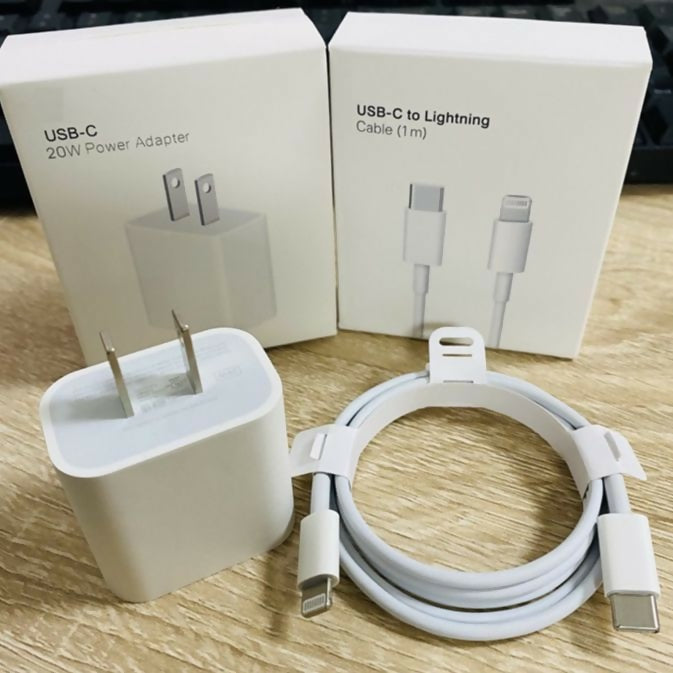 Original Apple 20watt/ USB-C to USB-C Fast Charging Cable & Power Adapter | PD Charger | Type C Data Sync Cable for iPhone 15, MacBook, iPad Pro, Samsung & All Type-C Devices (1m/2m)