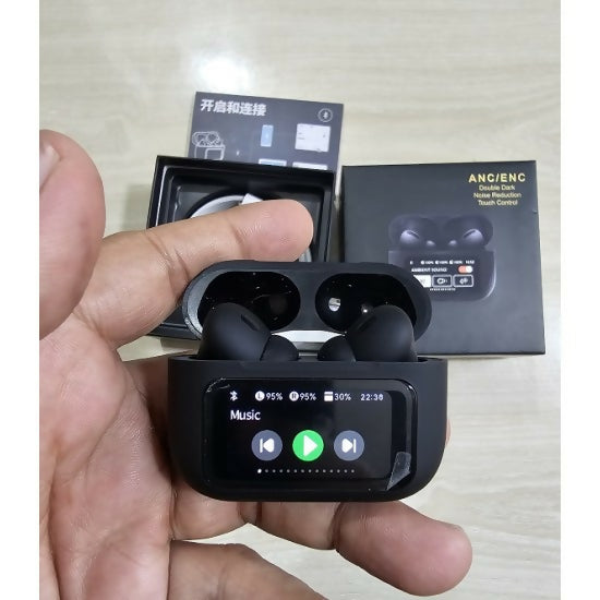 🔥Black LIMITED TIME DEAL: 90% OFF! 🔥 Black A9 Pro Ear buds – Premium Air Pods ANC+ENC earbuds Noise Cancelling airpods | Wireless Bluetooth Earphones & Airpods Alternative | Immersive Ambient Sound, All-Day Battery! earphone