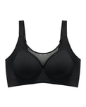 Sajiero Padded Seamless Ease Bra - Black