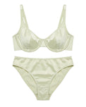 Sajiero Non-Padded Bra Set -  Camille - Soft Green