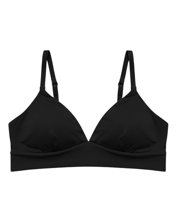 Sajiero Non-Padded - Comfort Bra - Black