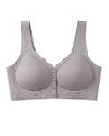 Sajiero Front-Button Bra - Zova - Brown
