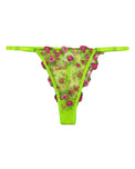 Sajiero Non Padded Bra Set - Flora Zest - Parrot Green