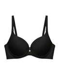 Sajiero Padded T-Shirt Bra -Smooth Lift - Black