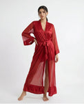 Sajiero Gown Set - Rinny Silk - Red