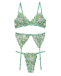 Sajiero Garter Set - Blossom Muse - Green