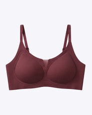Sajiero Padded Seamless Curve Bra - Maroon