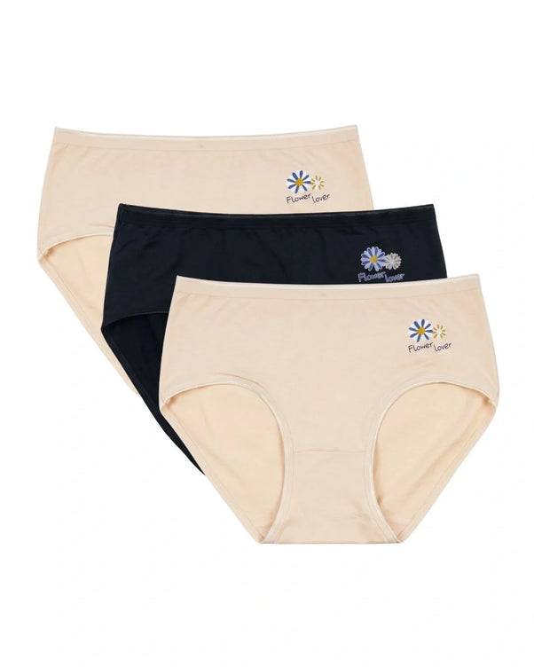 Sajiero Pack Of 3 - Brief Panty - Flovier